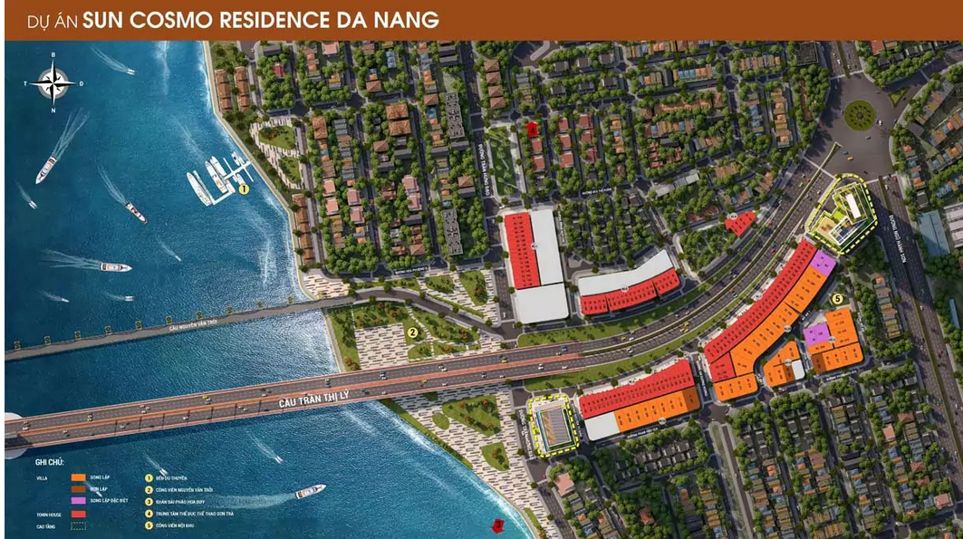 Overall plan of Sun Cosmo Residence Danang project 